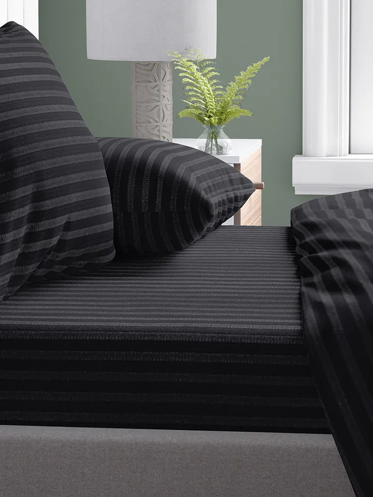 طقم ملايه قطن استرايب قطن 100% ( 3 قطع )