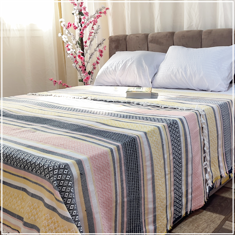 كوفرتة منسوج قطن 100% هاندميد