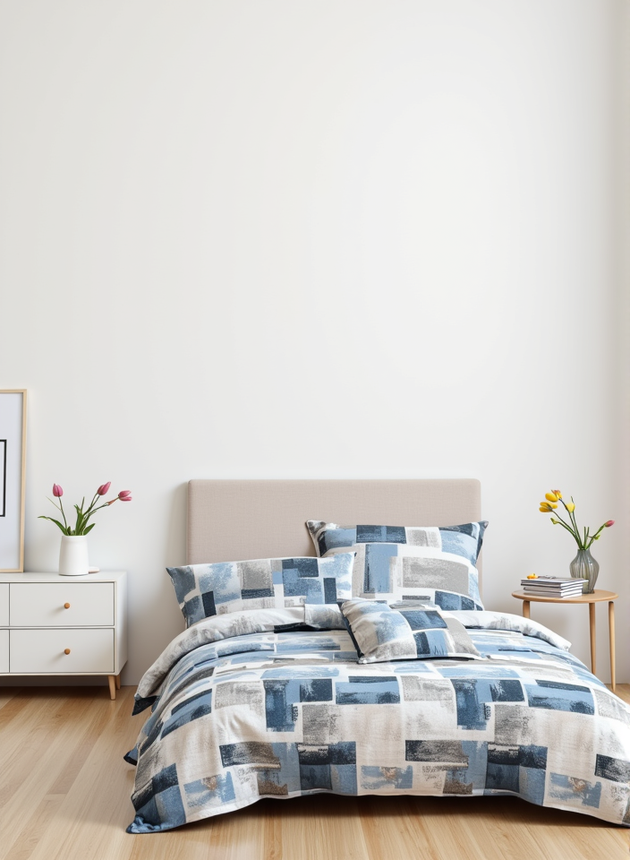 ملاية سرير – قطن ناعم 100% -Squares