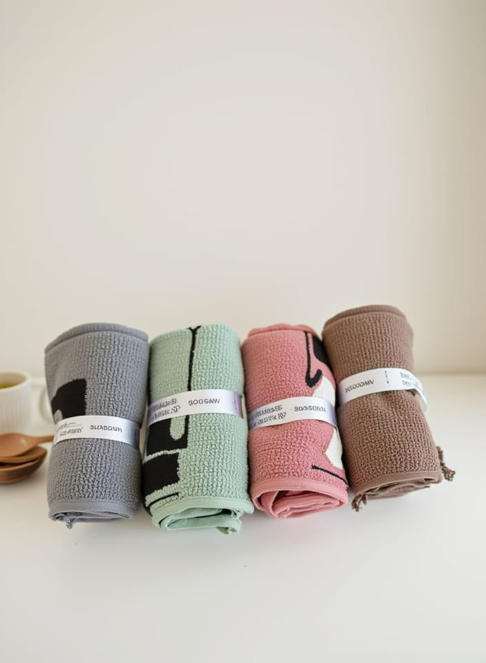 مجموعة فوط للمطبخ مقاس 50*30