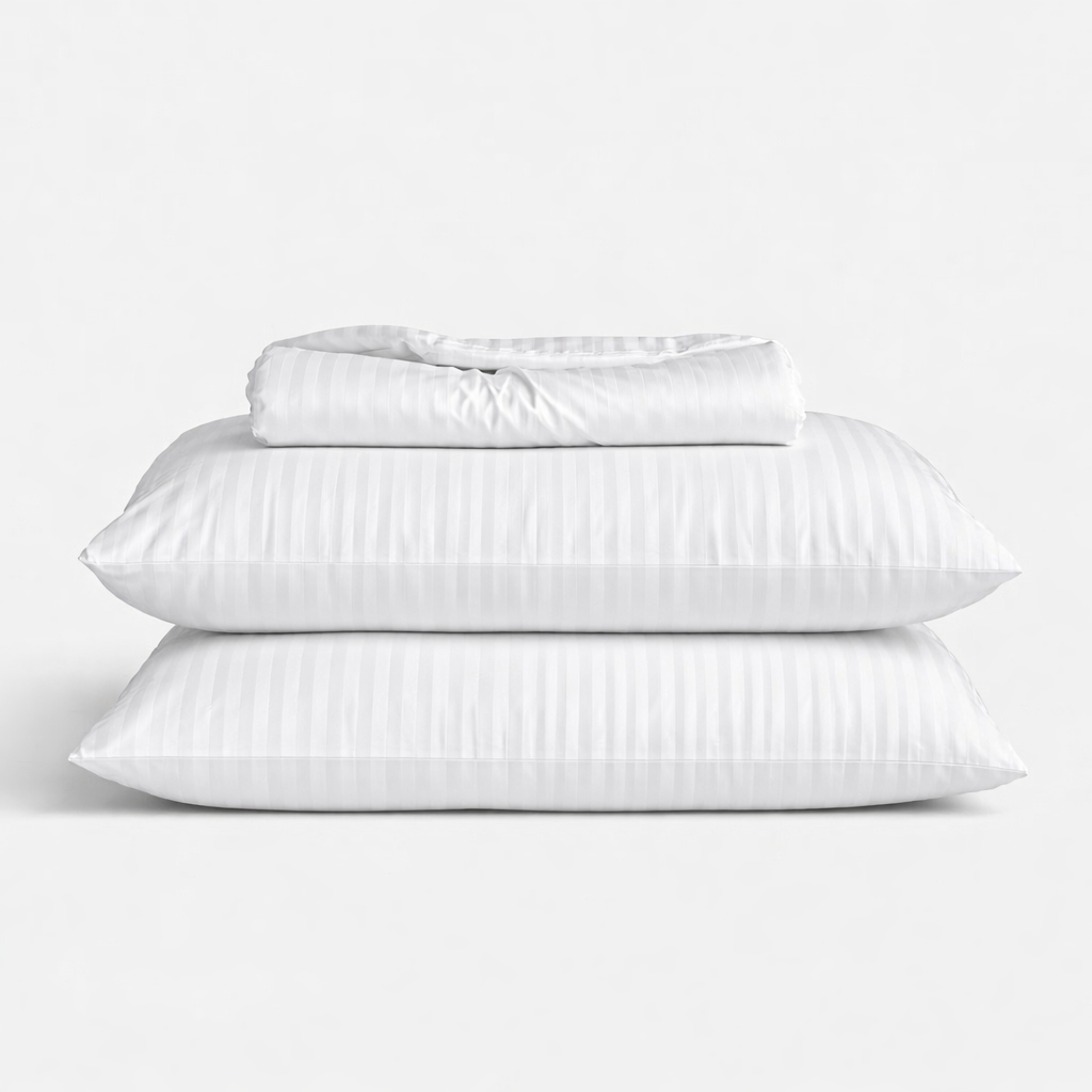 طقم ملايه قطن استرايب قطن 100% ( 3 قطع )